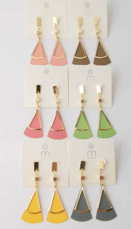 Trina triangle earrings - accessory