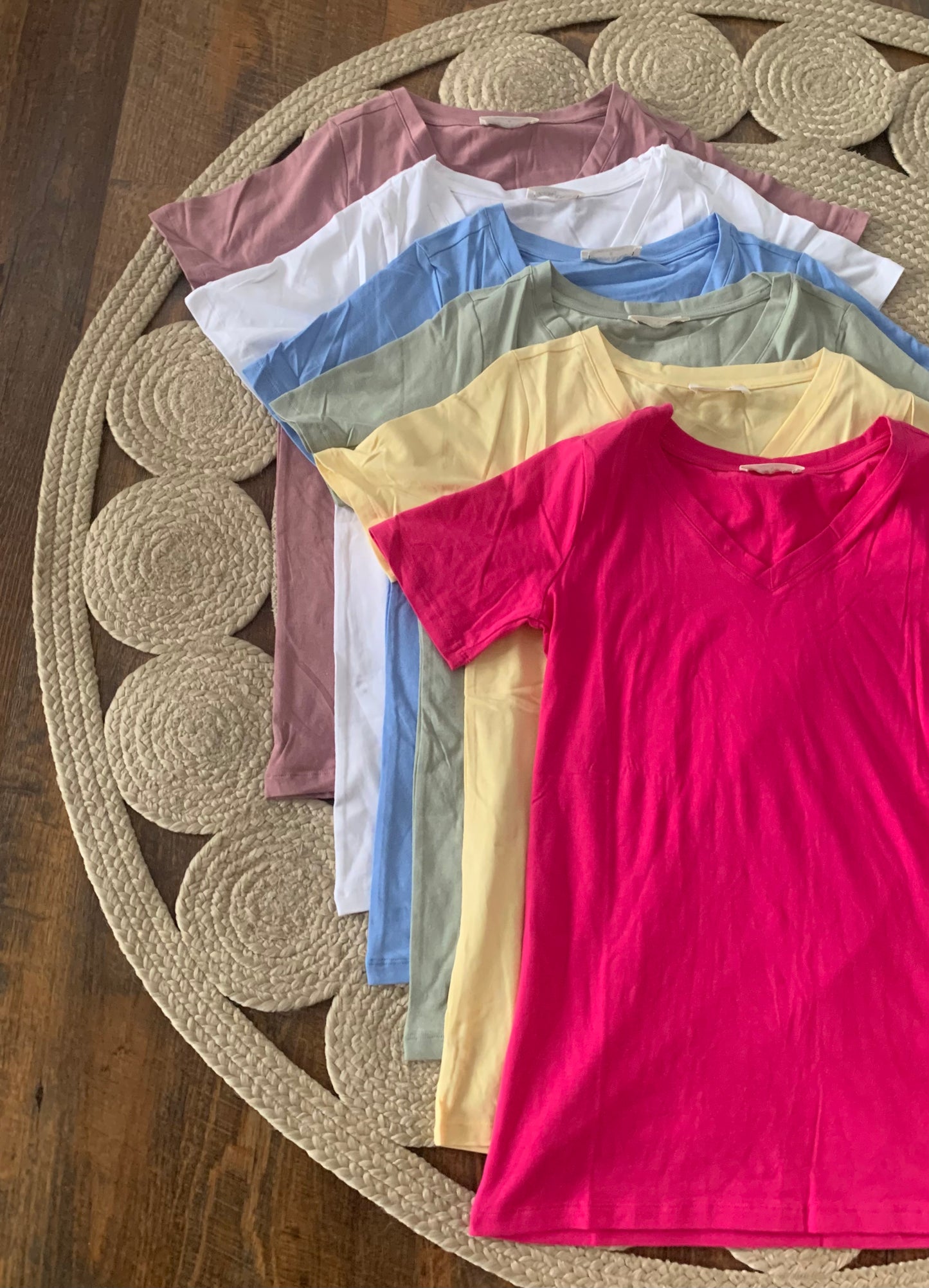 ELLY Everyday tee relaxed fit *white, yellow, pink, blue, sage, rose* LAST CHANCE